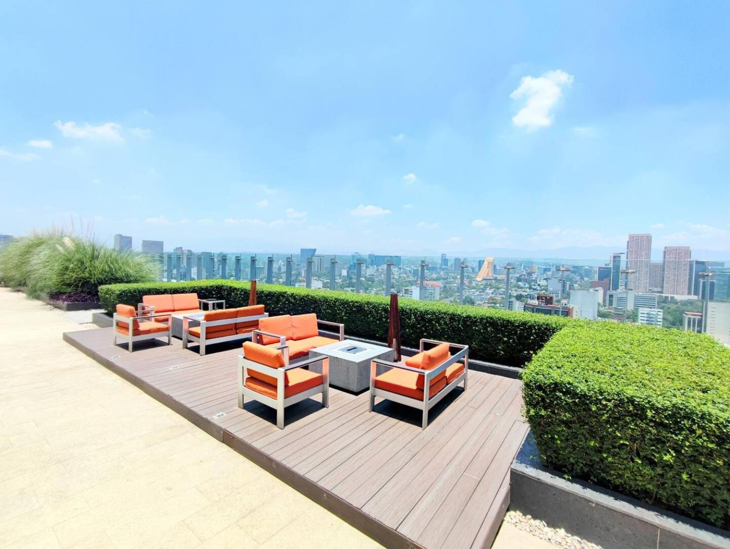 Luxurious High-Rise Hs Wifi, Amazing City Views Cidade do México Exterior foto